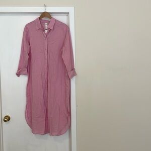 Pink shirtdress NWT